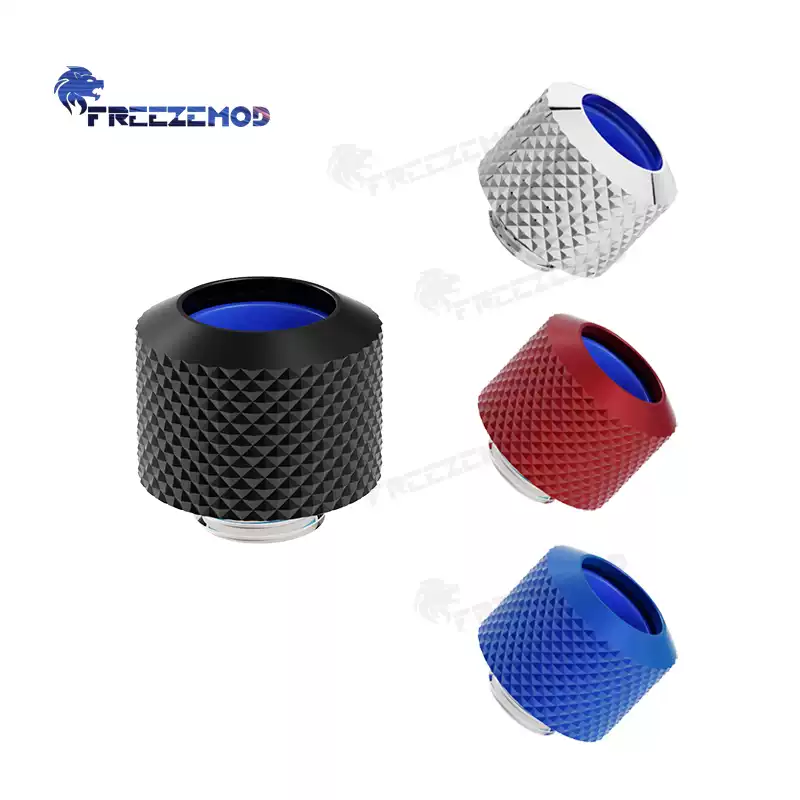 FREEZEMOD电脑水冷硬管防脱快拧HFTKN-D14内硅胶套内六角硬币固定