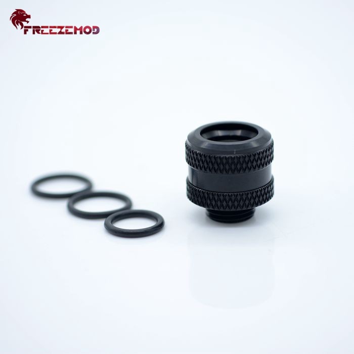 FREEZEMOD电脑水冷硬管快拧HYGKN-N14MM四密封圈防护内六角固定