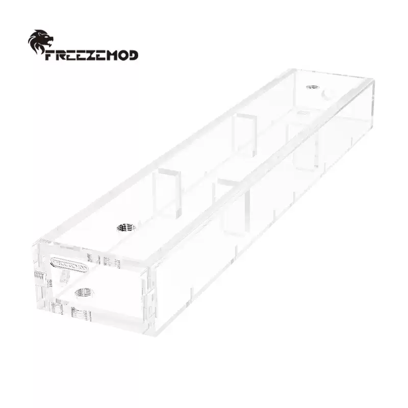 FREEZEMOD工业水冷水箱亚克力透明S-H-SX大容量10mm厚1000ml多孔