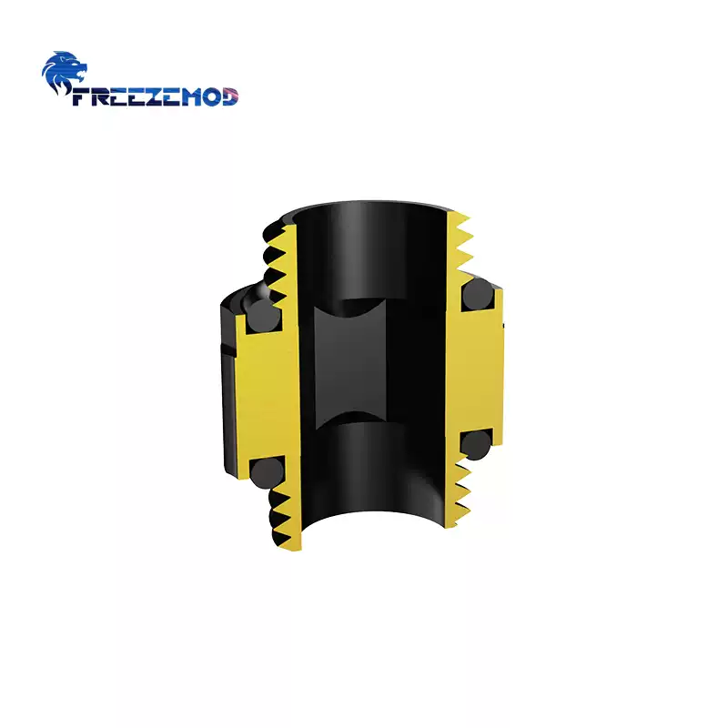 FREEZEMOD电脑水冷接头GDS-D14双外牙标准对丝G1/4新款光面内扳手