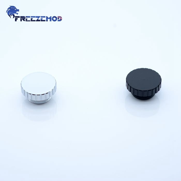 FREEZEMOD电脑水冷接头止水手拧光面堵头BDT-GM黄铜