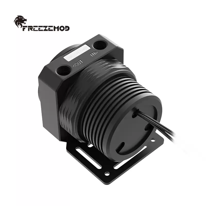 FREEZEMOD电脑水冷磁悬浮水泵PU-JTD5全金属泵盖盔甲PWM温控1100L