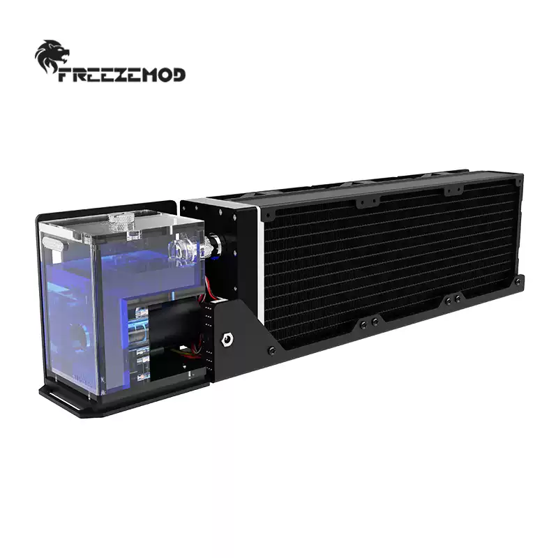 FREEZEMOD工业机器内置式一体水冷散热模组双层散热排SLMZ-T-360