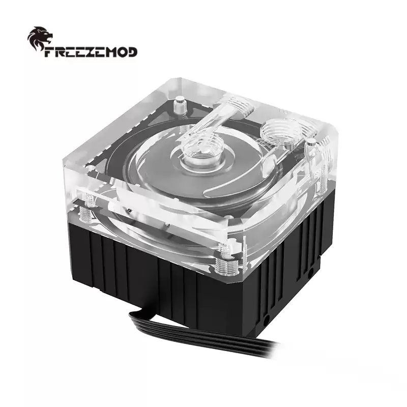 FREEZEMOD电脑水冷水泵PU-SZM4薄泵四孔PWM控速扬程3.5米流量550L