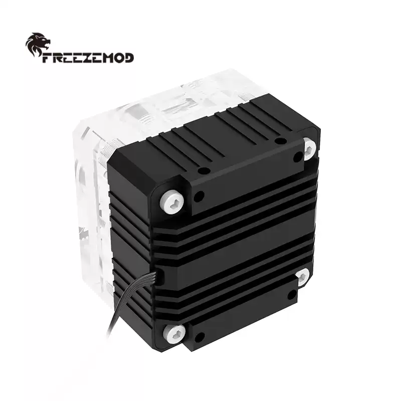 FREEZEMOD电脑水冷水泵PU-SZM4薄泵四孔PWM控速扬程3.5米流量550L