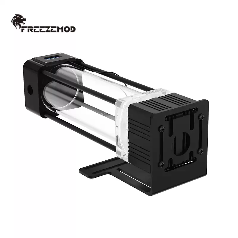 FREEZEMOD水冷PUB-FS6WX水冷水泵一体式VA液晶屏温显可调进出方向