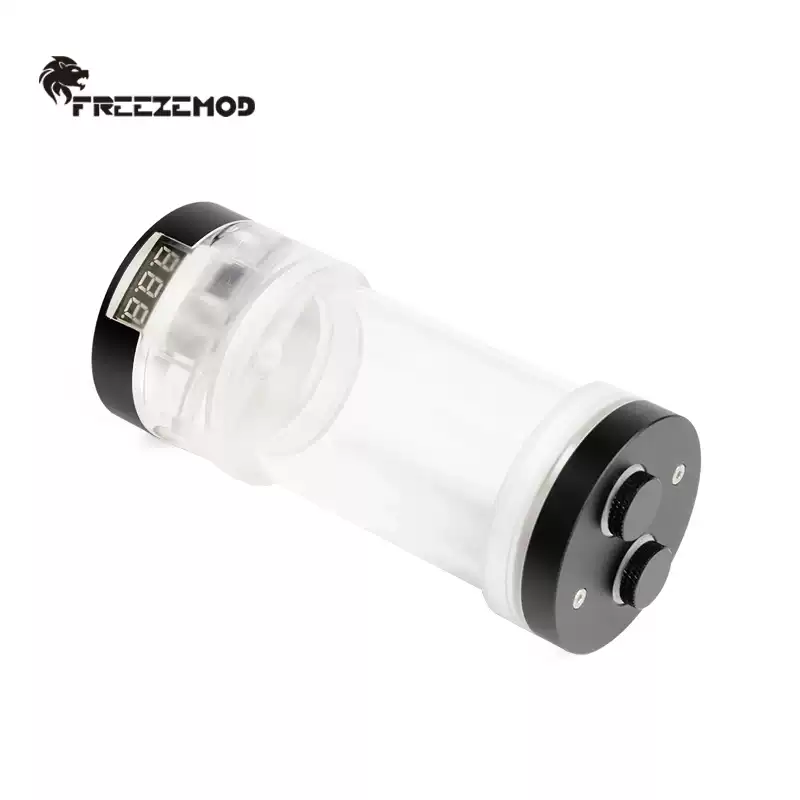 FREEZEMOD电脑水冷2022款透明60MM圆柱水箱YSX-PMX温度显示幻彩