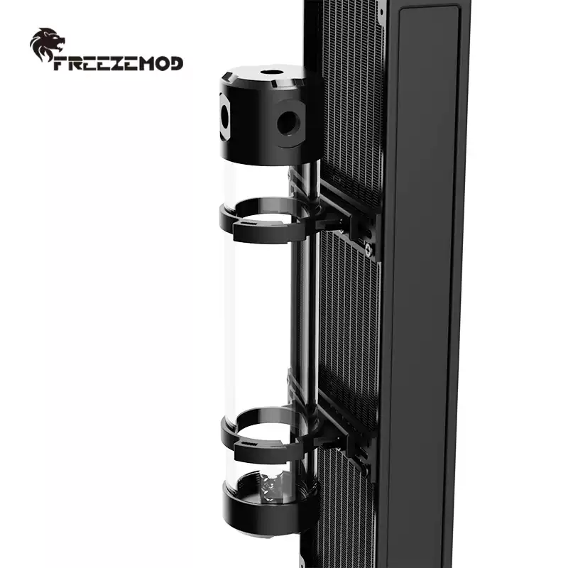 FREEZEMOD电脑水冷2020款YSX-PMA透明圆柱侧出水箱四孔内置消泡器