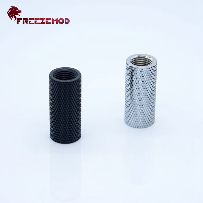 FREEZEMOD电脑水冷接头40mm内螺纹HYCZT-B40延长直通对接二分双通