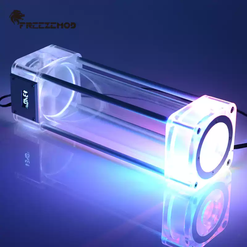 FREEZEMOD方形亚克力水箱2020款液晶温度显示PM-WDX5V极光幻彩版