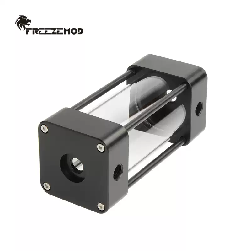 FREEZEMOD方形电脑水冷水箱玻璃管体2023款孔位可调方向PO-DLB