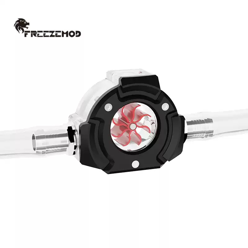 FREEZEMOD电脑水冷流速计LSJ-KJ新盔甲版G1/4螺纹三孔亚克力+POM
