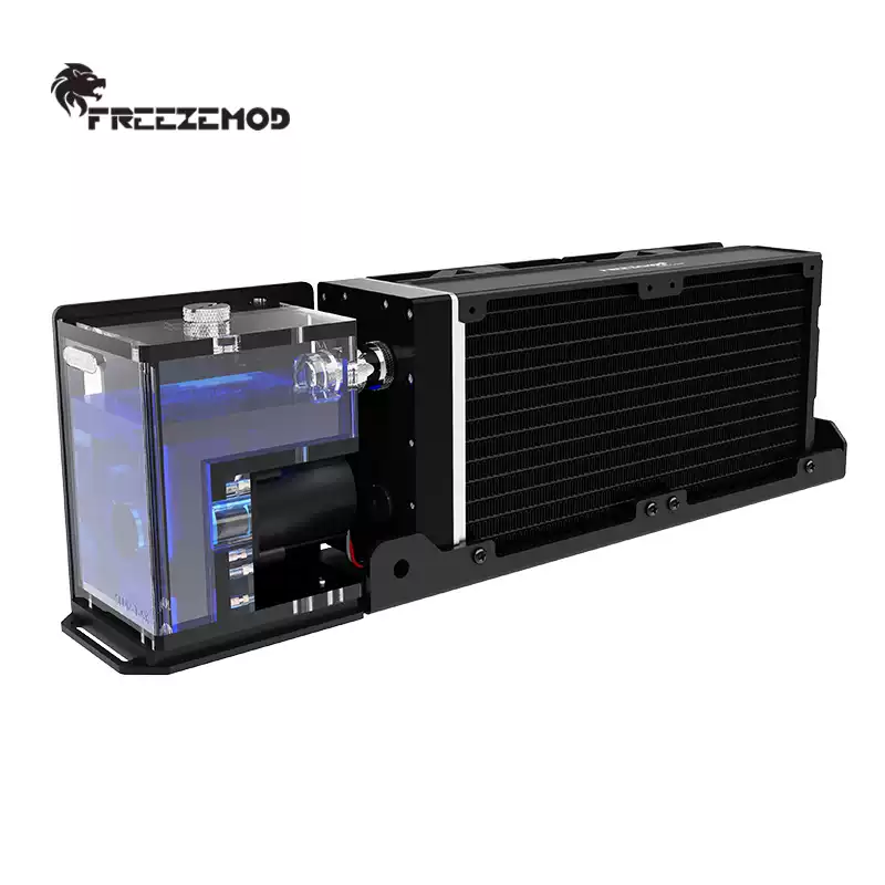 FREEZEMOD水冷模组工业泵箱一体双层铜铝散热器大水箱SLMZ-T-240