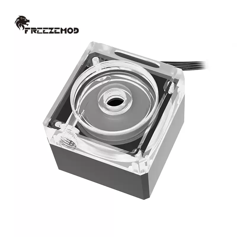 FREEZEMOD电脑水冷一体式水泵PU-FS6M-J支持PWM智能控速扬程3.5米