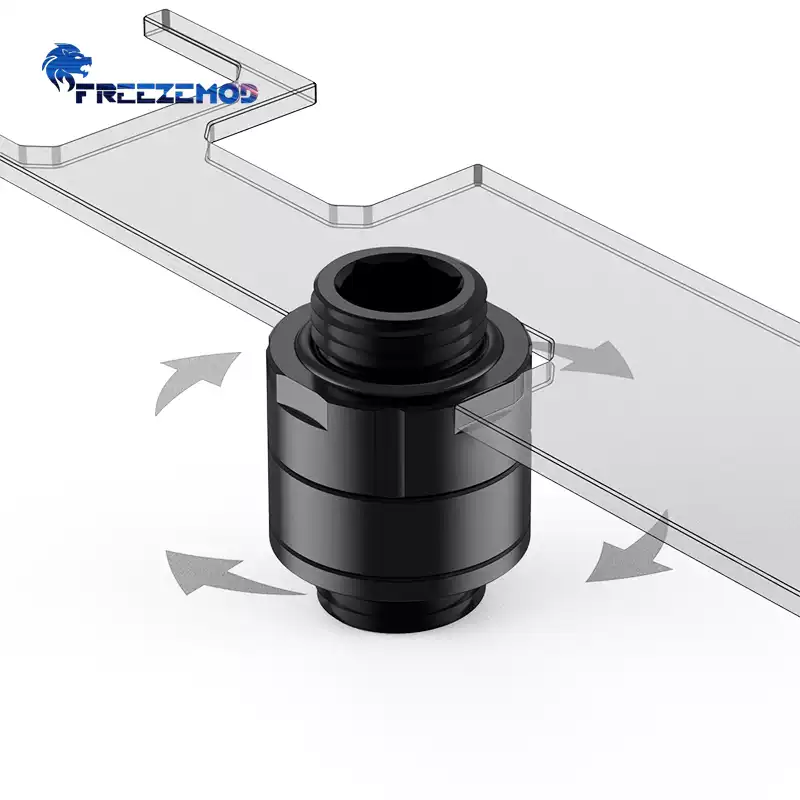FREEZEMOD显卡SLI水冷延长伸缩接头GSSJT-E1光面2023款扳手位