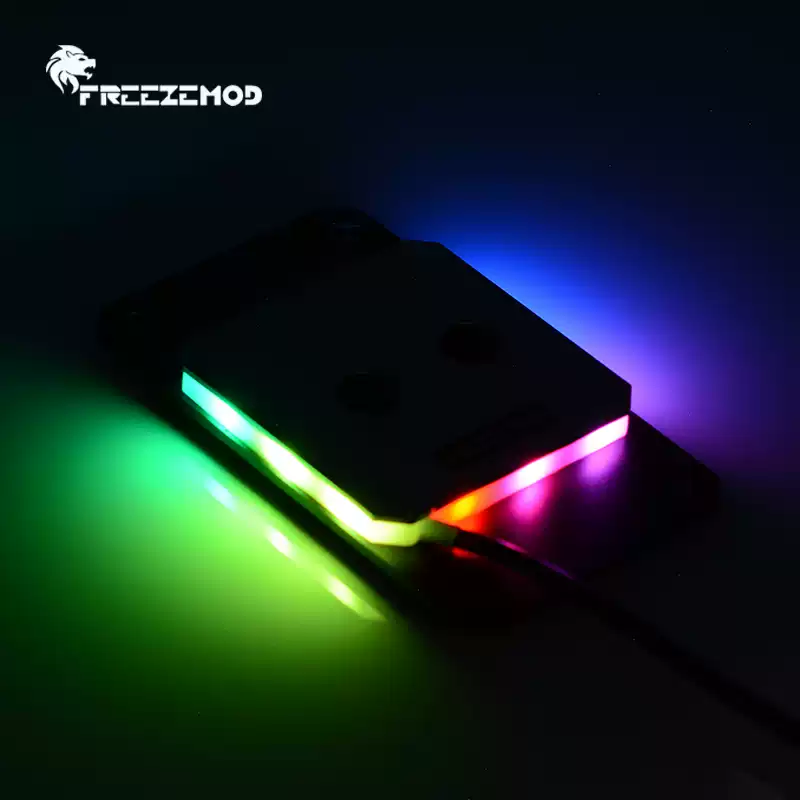 FREEZEMOD电脑CPU水冷头AMD-JB3TR全金属60*60上盖幻彩灯效RGB