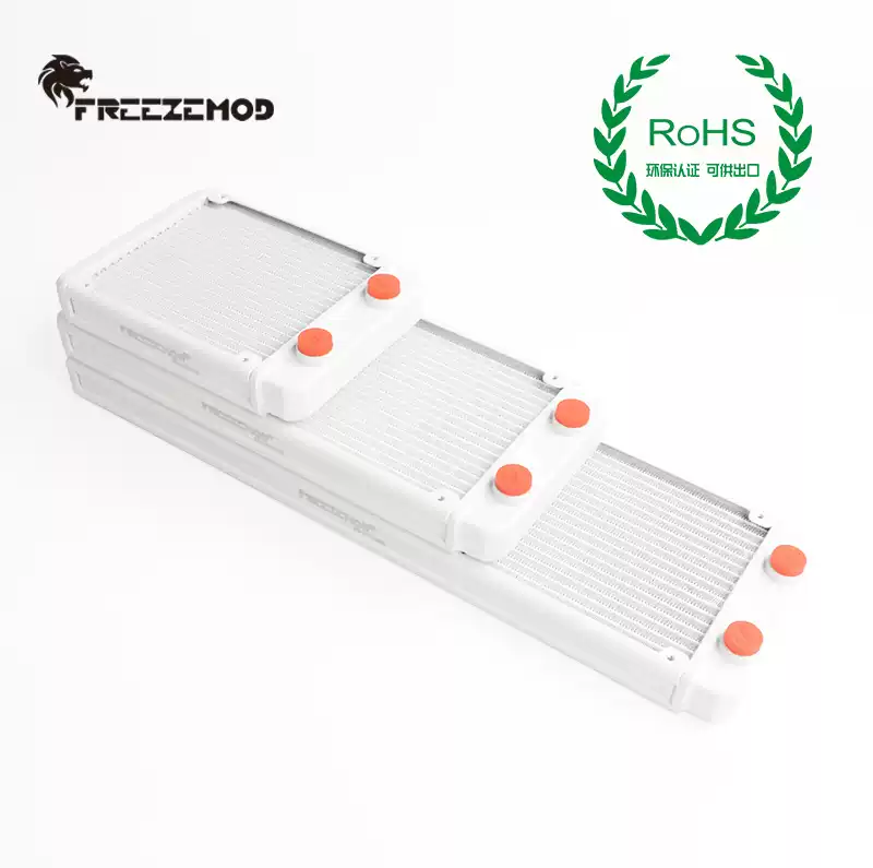 FREEZEMOD工业激光医疗美容铝散热器SR-LPZJ240密集翅片白色铝排