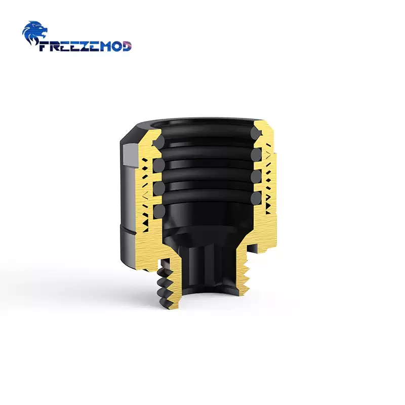 FREEZEMOD电脑水冷硬管快拧23款GYGKN-D4四密封圈内六角扳手固定