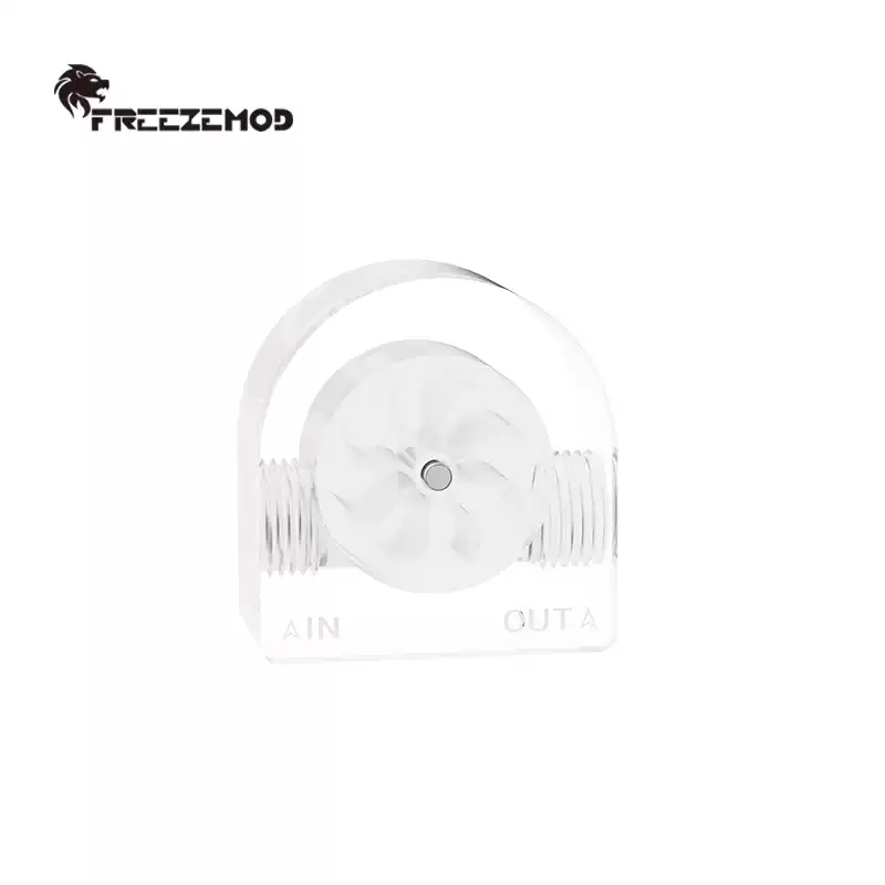 FREEZEMOD水流计LSJ-PM2A电脑水冷半圆流速器1.29克轻薄型叶轮