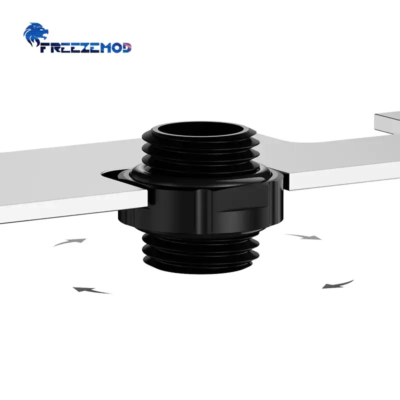 FREEZEMOD电脑水冷接头GDS-D10双外牙迷你对丝G1/4光面2023款