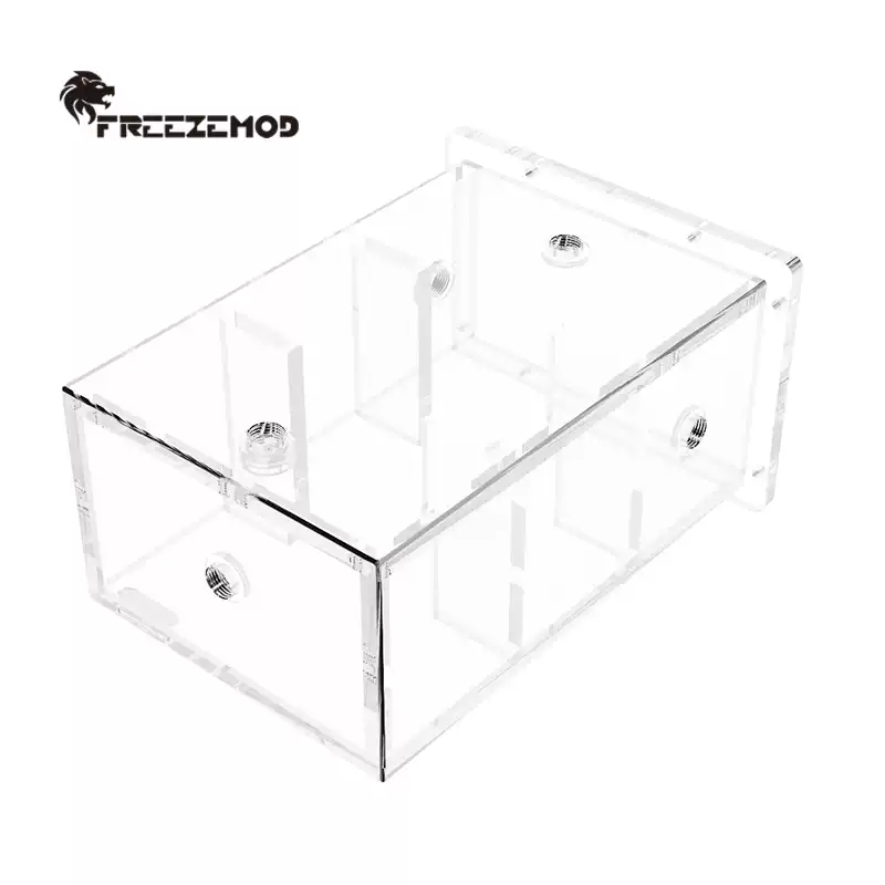 FREEZEMOD透明亚克力工业水冷水箱2200ml大容量PUB-KA12015多孔位