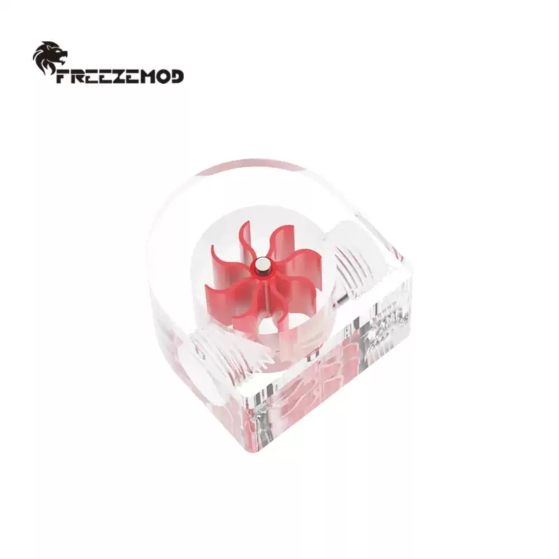 FREEZEMOD水流计LSJ-PM2A电脑水冷半圆流速器1.29克轻薄型叶轮