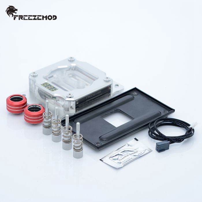 FREEZEMOD电脑CPU水冷头温度显示UPR-2018主板AURA同步AMD平台