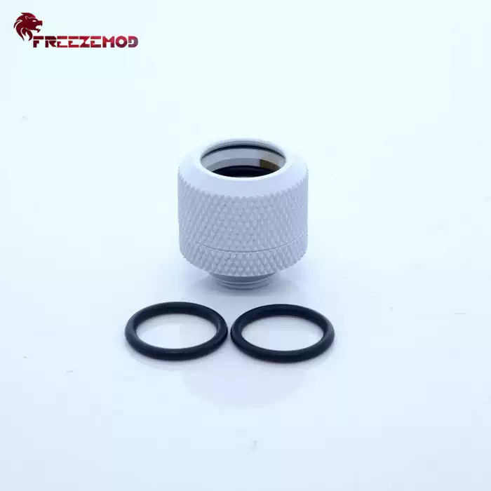 FREEZEMOD电脑水冷HYGKN-G14MM高位硬管快拧三圈密封黑白银