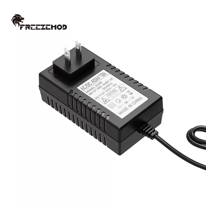 水冷设备外置一体电源220V转24V电流3A可插墙水泵散热排风扇电源