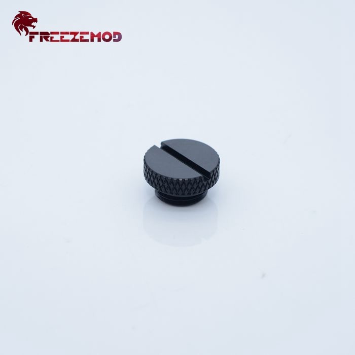 FREEZEMOD电脑水冷手拧一字堵头HDT-BA1止水硬币型堵头