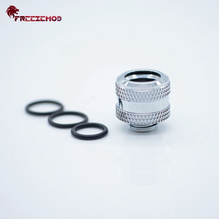 FREEZEMOD电脑水冷硬管快拧HYGKN-N14MM四密封圈防护内六角固定