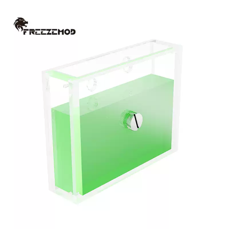 FREEZEMOD方形亚克力液冷水箱FSX-1540B下方出水工业服务器安装