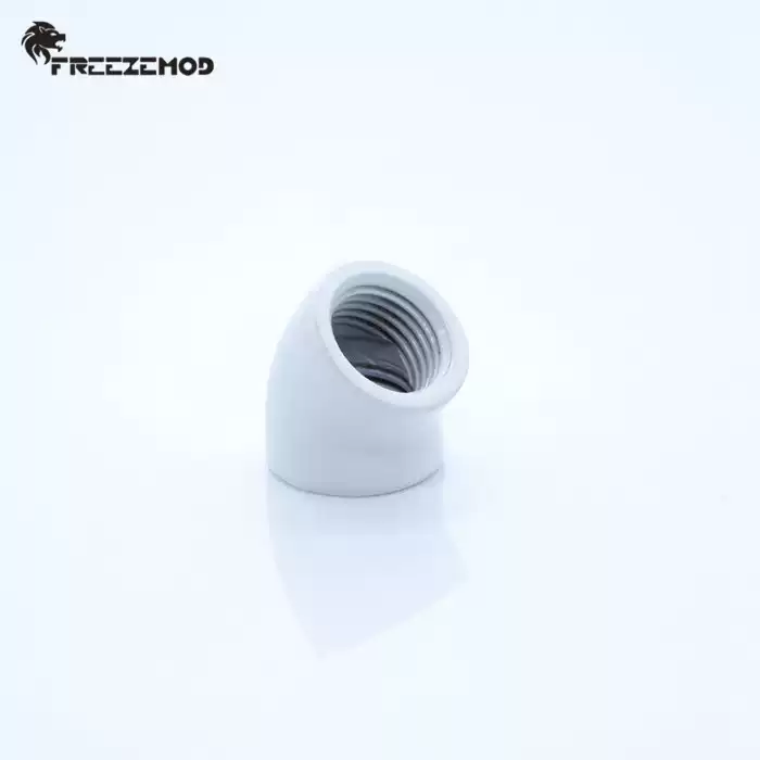 FREEZEMOD电脑水冷SNWT-S45双内45度弯头换向转接座G1/4螺纹