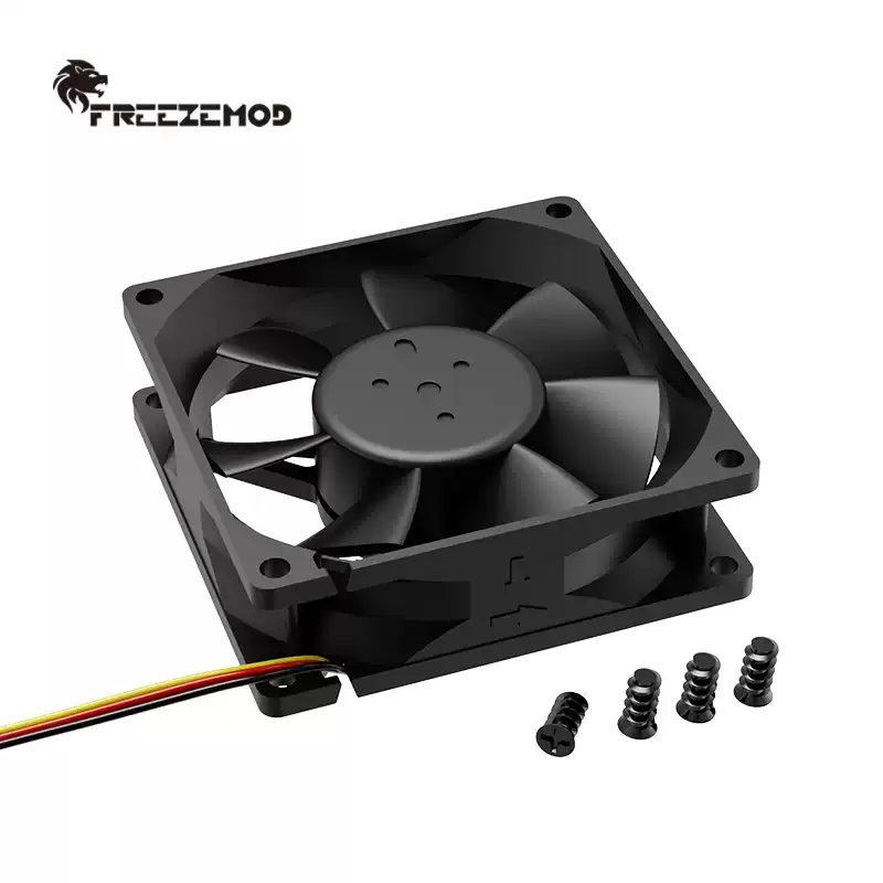 FREEZEMOD工业水冷散热风扇8cm双滚珠12-24V电压LS8025H转速4000