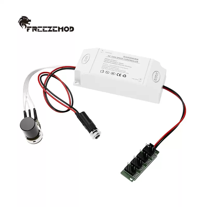 FREEZEMOD手动调速器二线三线四线风扇循环水泵可调12-24V可关停