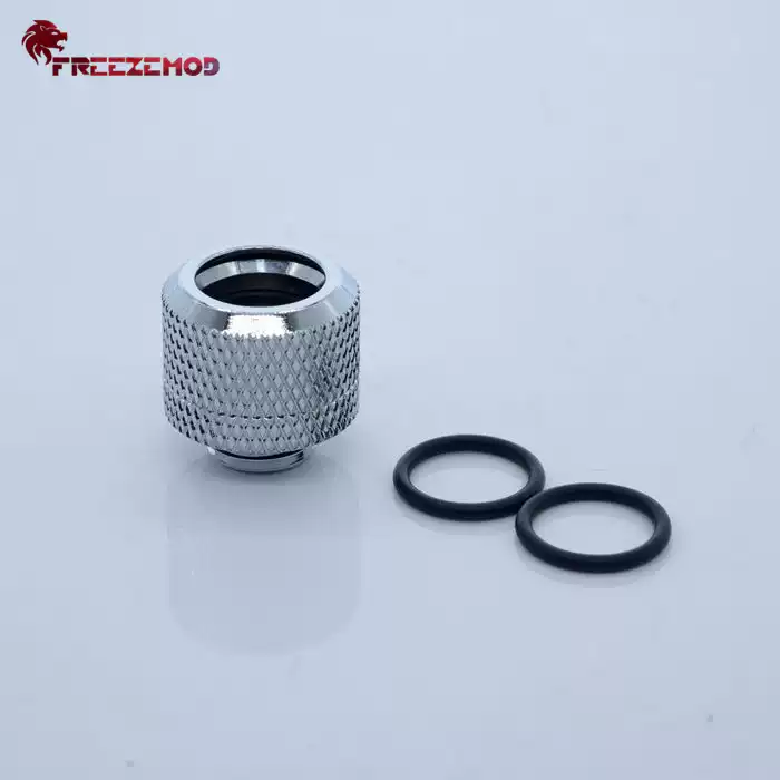 FREEZEMOD电脑水冷HYGKN-G14MM高位硬管快拧三圈密封黑白银