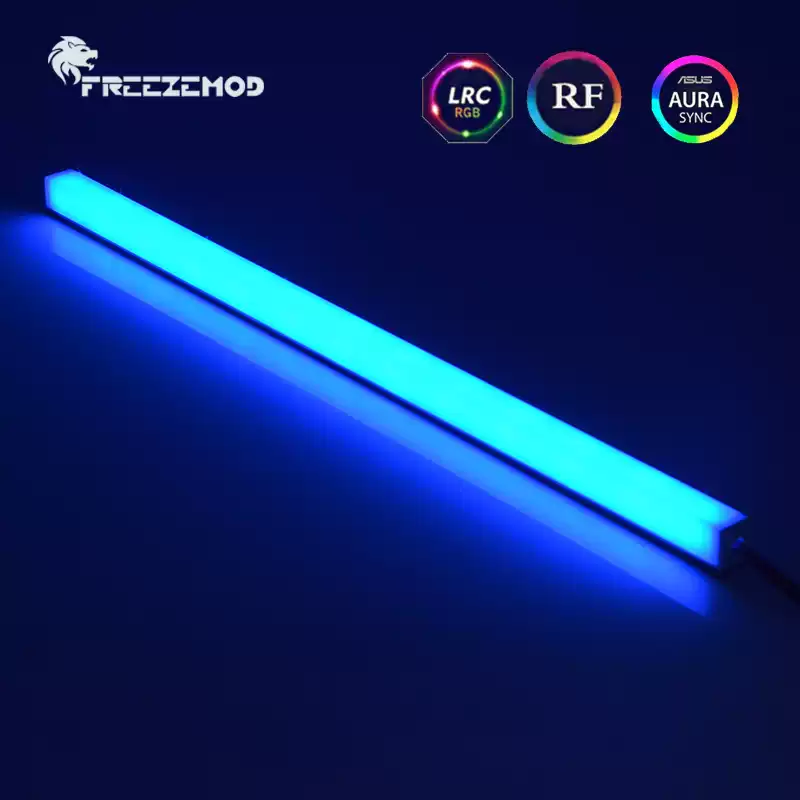 FREEZEMOD机箱磁吸灯二面发光5V极光幻彩AURA编程JXDT—5CX送控制