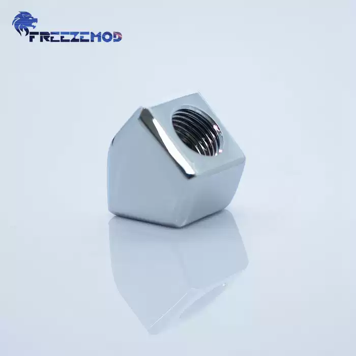 FREEZEMOD电脑水冷接头BSNWT-D45换向弯头45度斜角双内牙接头