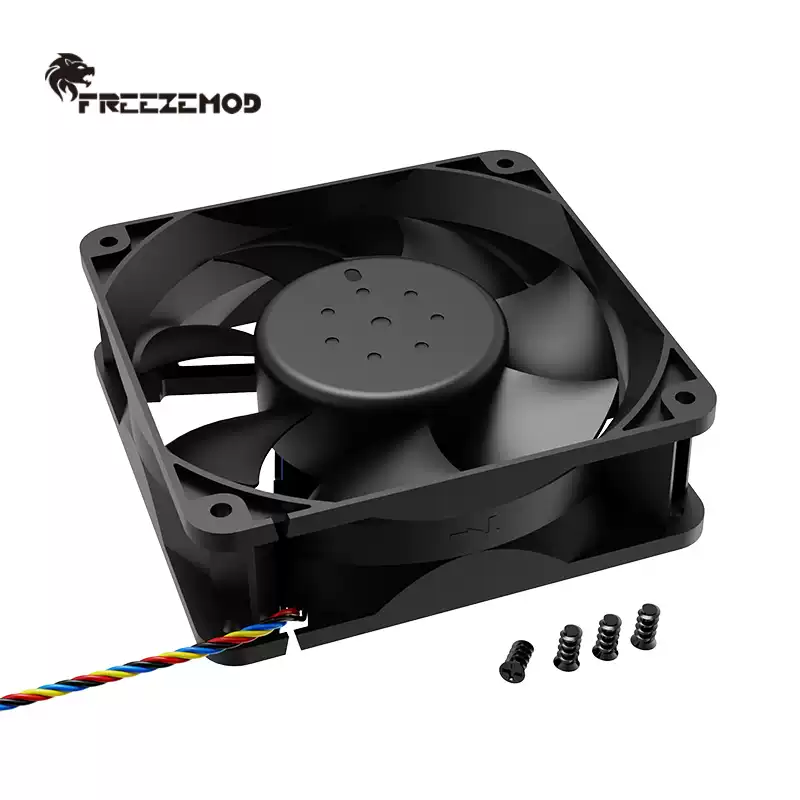 FREEZEMOD大风量双滚珠暴力散热风扇LS12038SH支持PWM转速6000