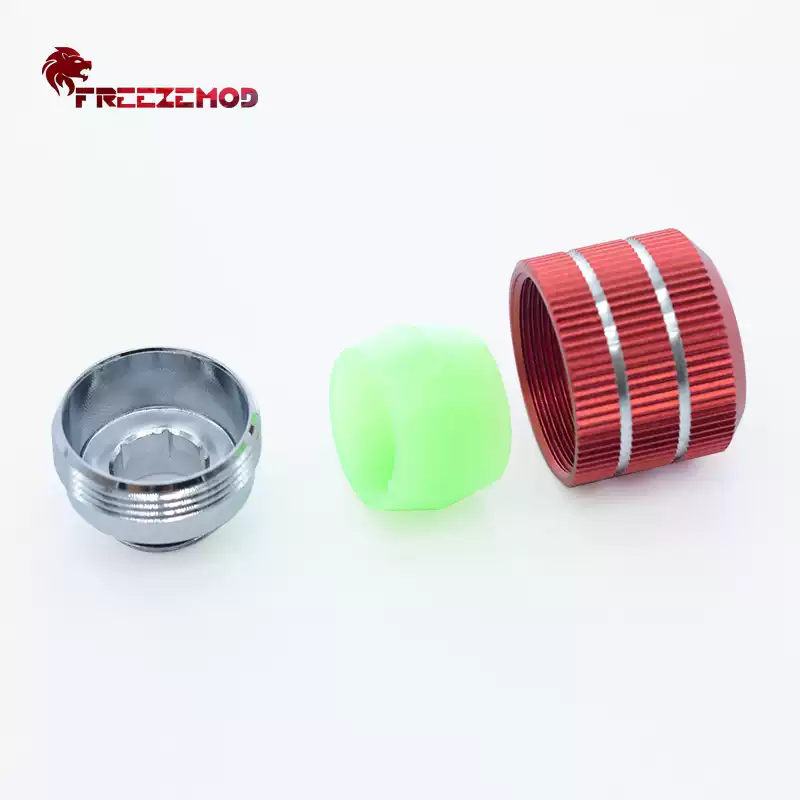 FREEZEMOD电脑水冷20kg防脱硬管快拧竖形手拧纹内六角HYGKN-B14MM