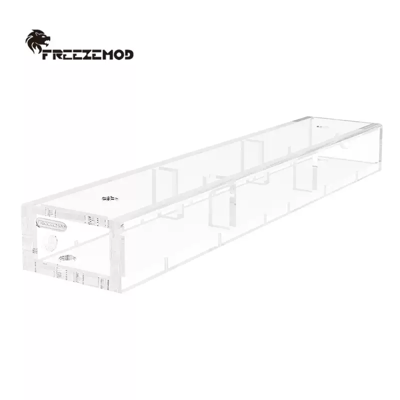 FREEZEMOD工业水冷水箱亚克力透明S-H-SX大容量10mm厚1000ml多孔