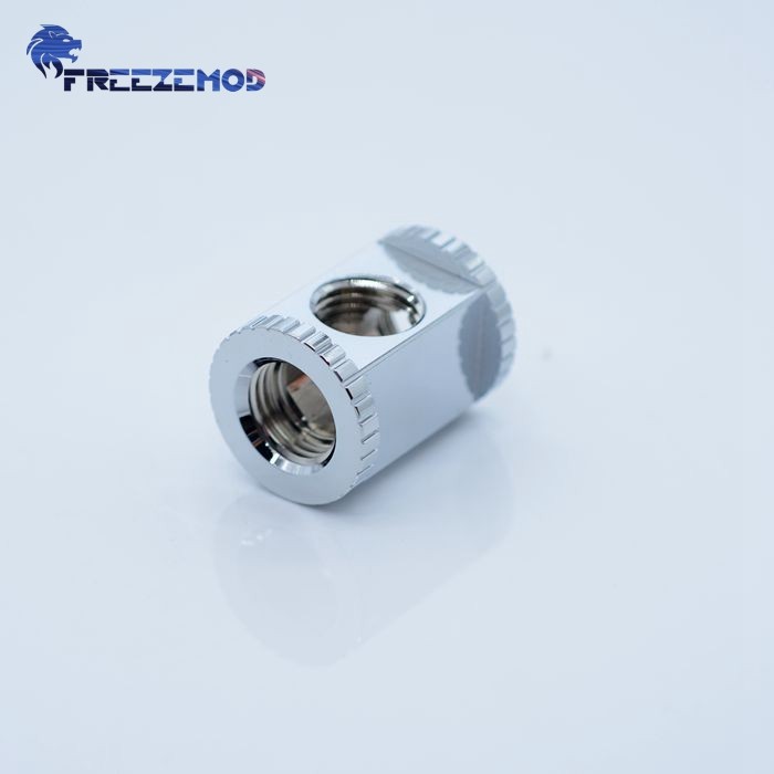 FREEZEMOD电脑水冷接头多通道三孔内螺纹BDT-3T长方形转接座