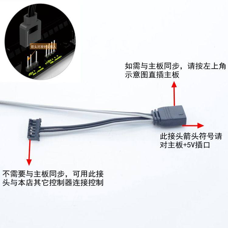 FREEZEMOD机箱水冷彩虹灯条YKDC-CH神光5V极光全彩灯带5mm侧发光