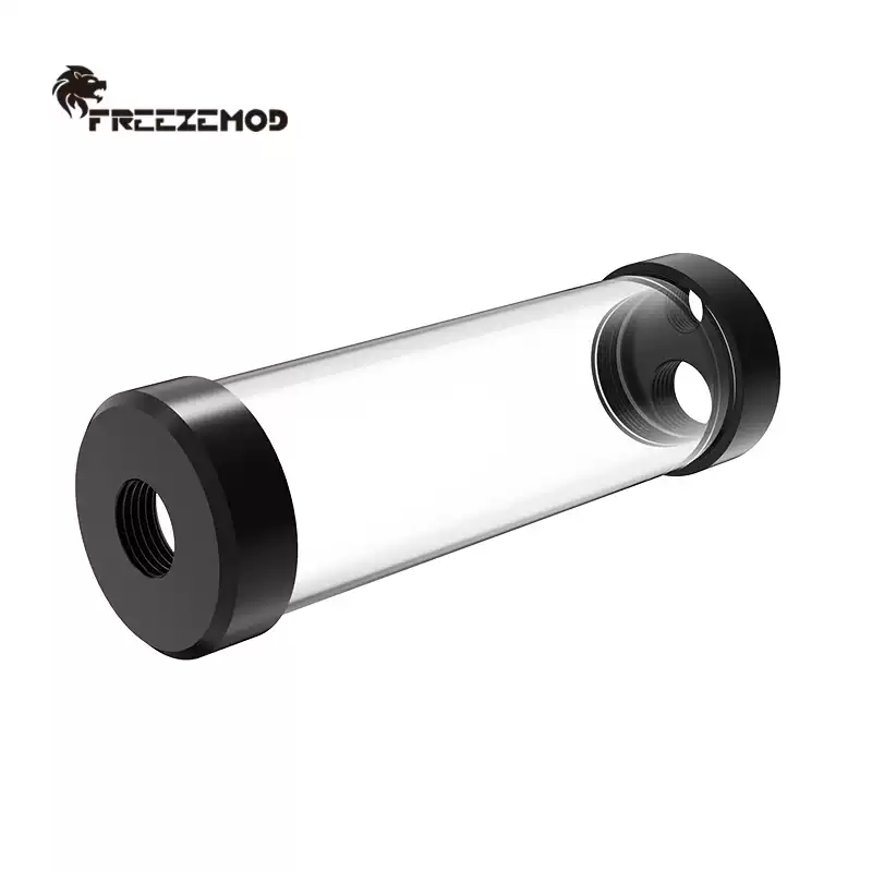 FREEZEMOD矿机水箱YSX-PMB-G4圆柱4分螺纹三孔POM盖G1/2直接50mm