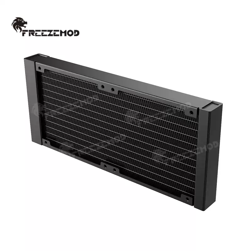 FREEZEMOD激光UV打印机医疗液冷铝散热排SR-LF240双120风扇位