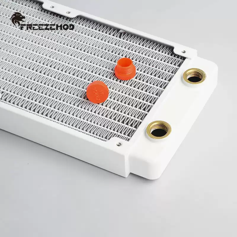 FREEZEMOD电脑水冷TSRP-WP360铜散热排烤漆白色ROHS认证紫铜翅片