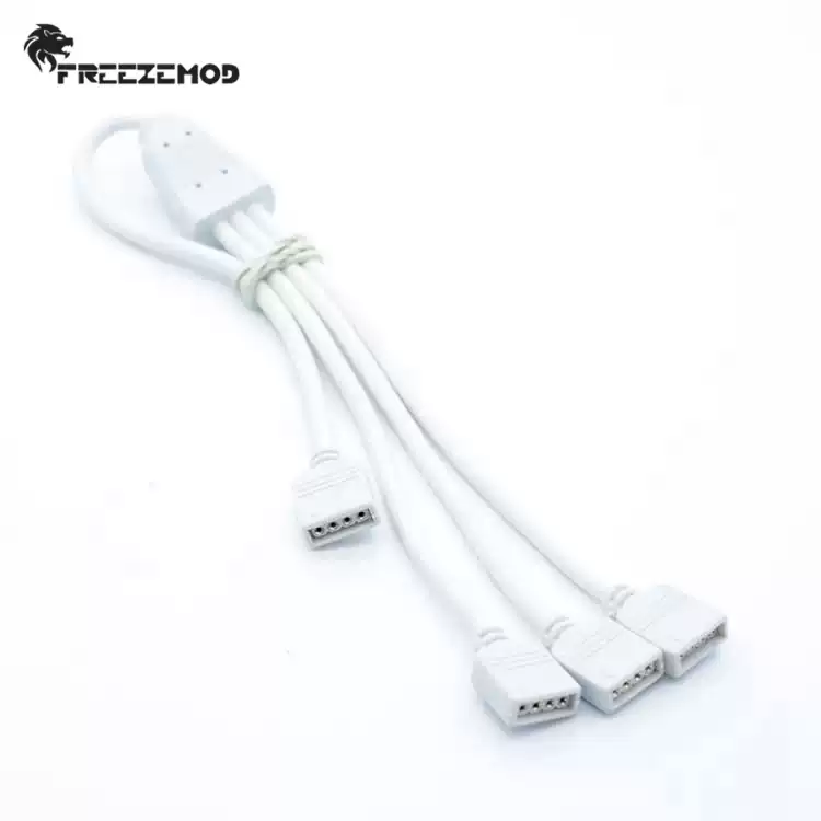 FREEZE YKDT-TBX同步华硕12V RGB主板分接线 AURA控制转接延长线