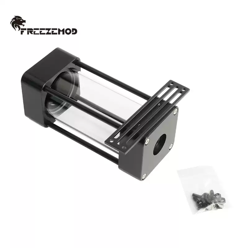 FREEZEMOD方形电脑水冷水箱玻璃管体2023款孔位可调方向PO-DLB
