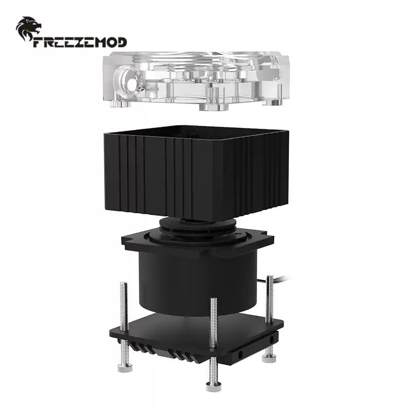 FREEZEMOD电脑水冷PU-EF6静音水泵扬程3.5米可组水箱一体支持PWM
