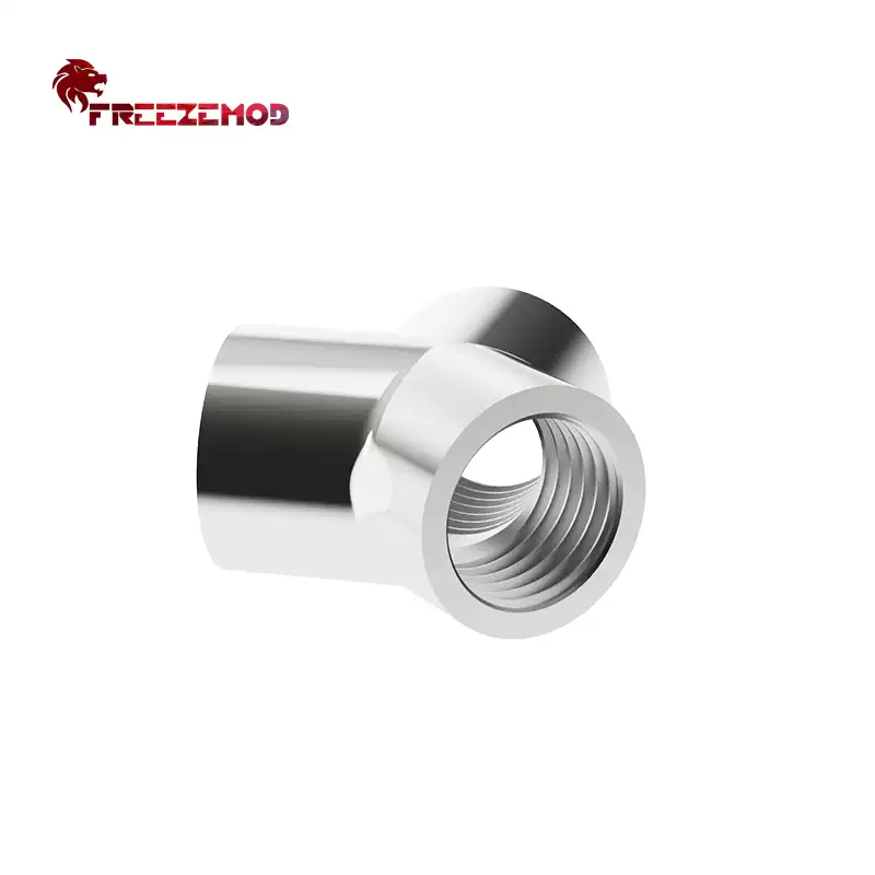 FREEZEMOD接头Y形三通多通道三孔内螺纹HDTD-3YTB长方形转接座